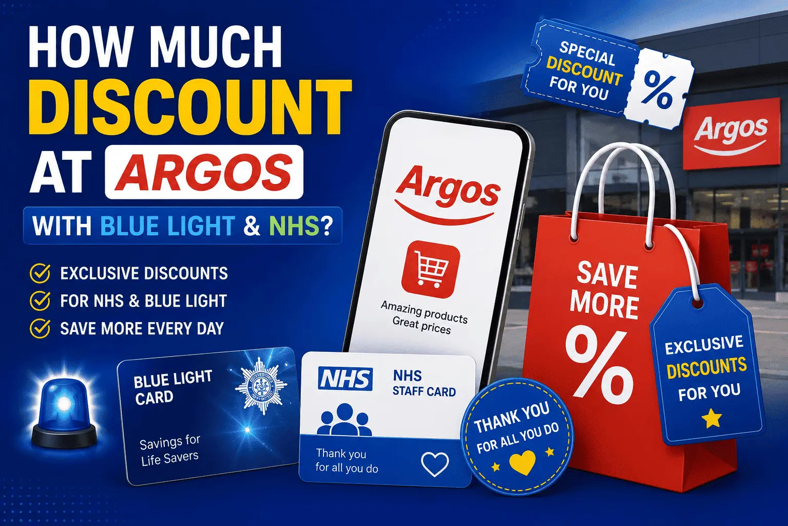 Argos Blue Light NHS discount code