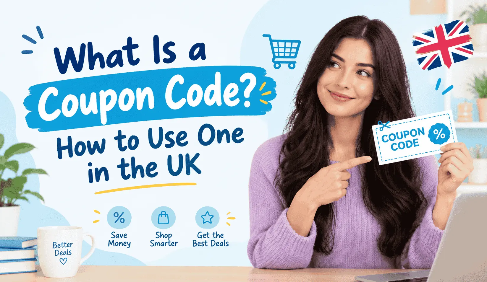 UK Coupon Code Guide dailyvoucher Online shopping checkout showing a discount code applied